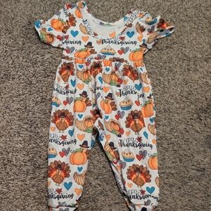 Festive Thanksgiving Kids Bodysuit